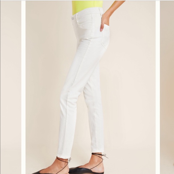 Paige Hoxton High Rise Skinny Jeans Cream NWT Women’s Size 29 - Picture 3 of 13